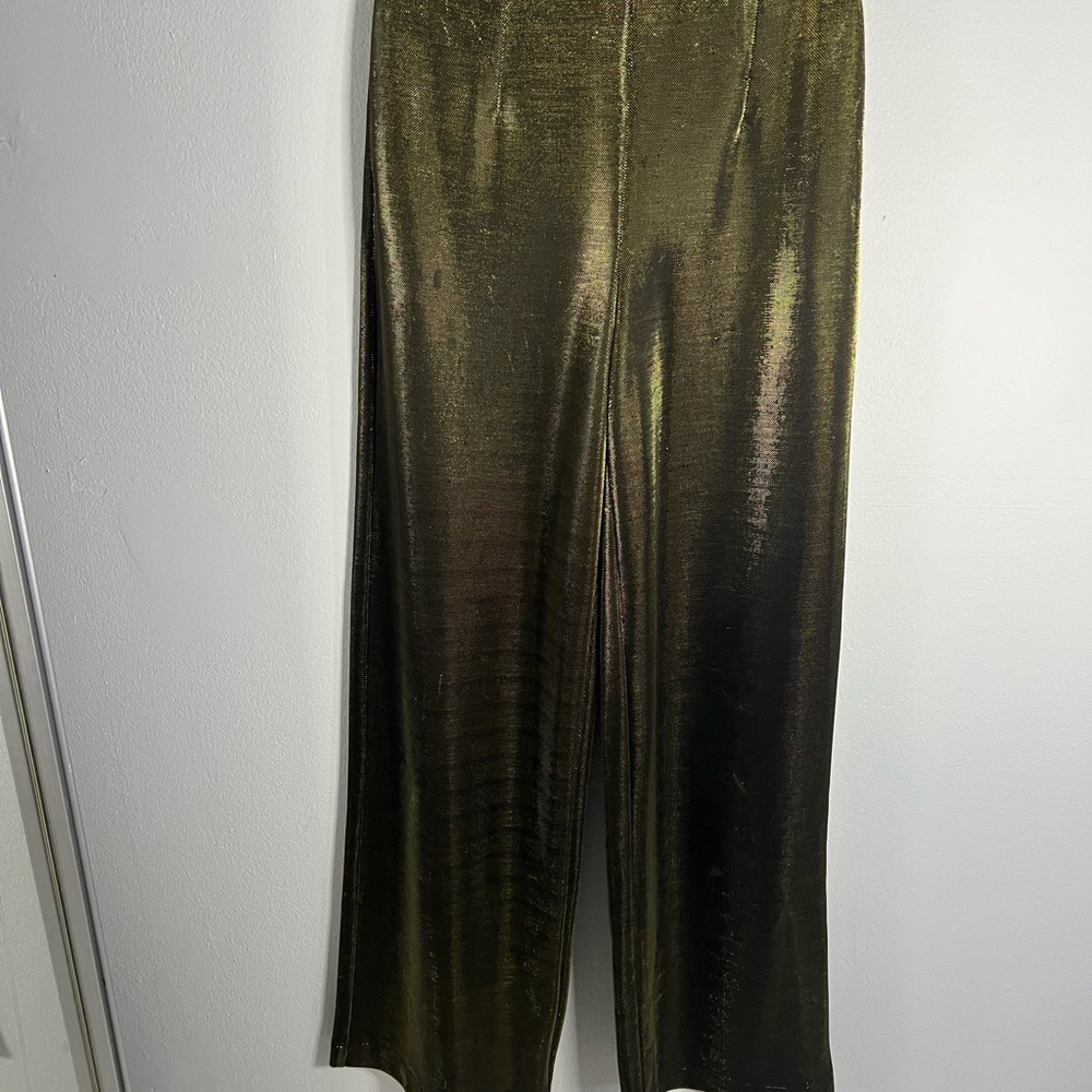 Forever 21 Gold Metallic Pants